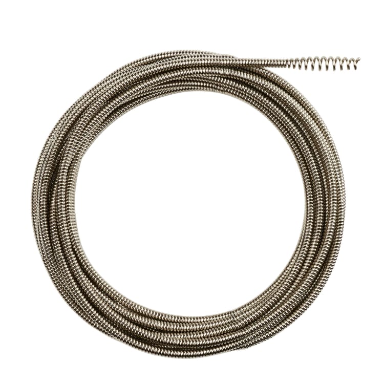 Milwaukee® 48-53-2563 Inner Core Bulb Head Drain Cleaning Cable, 1/4 in x 25 ft, For Use With Drain Cleaning Machines, 1-1/4 to 2-1/2 in Drain Line, Steel, 1 Pieces