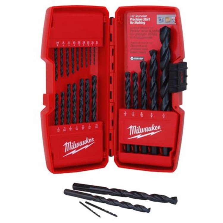 Milwaukee® 48-89-2801 Thunderbolt® Secure-Grip™ Drill Bit Set, 21 Pieces, Black Oxide
