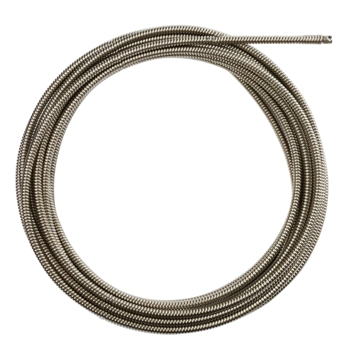 Milwaukee® 48-53-2775 Open Wind Coupling Drain Cleaning Cable, 5/8 in x 50 ft, For Use With Drain Cleaning Machines, 1-1/4 to 2-1/2 in Drain Line, Steel, 1 Pieces