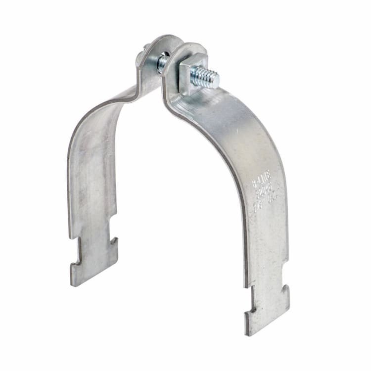 B-Line B2175ZN B2000 2-Piece Conduit/Pipe Clamp, 14 in OD, Low Carbon Steel