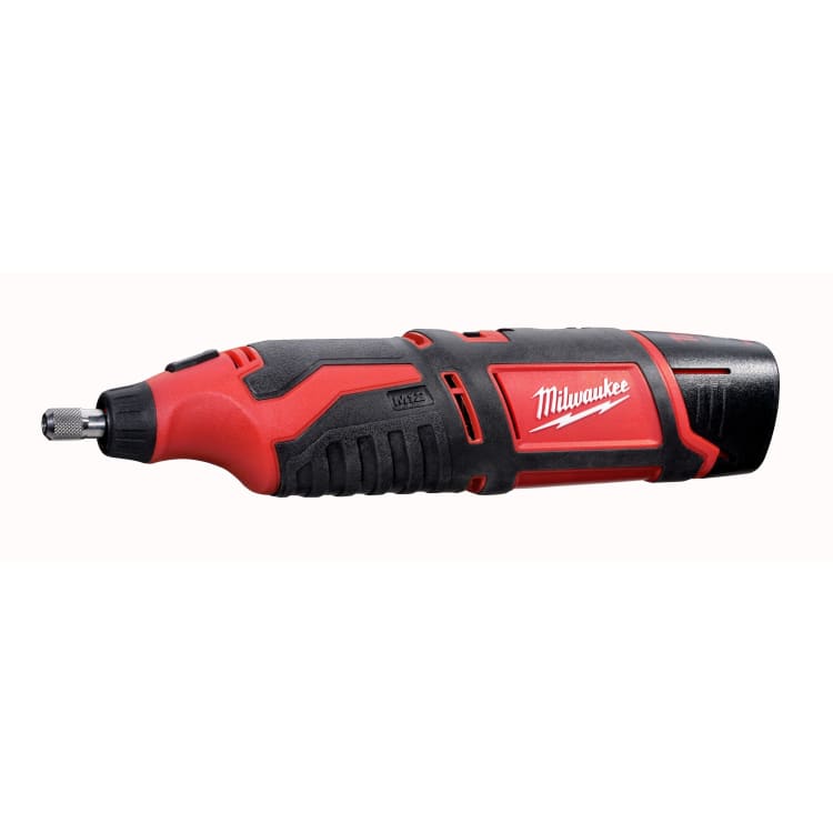 Milwaukee® 2460-21 M12™ Cordless Rotary Tool Kit, 12 VDC, 5000 to 32000 rpm, Lithium-Ion Battery, Slide On Off With Speed Dial Switch