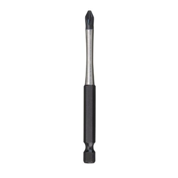 Milwaukee® 48-32-4562 Shockwave™ Impact Power Bit, #2 Phillips® Point, 3-1/2 in L, Black Phosphate, Alloy76™ Steel