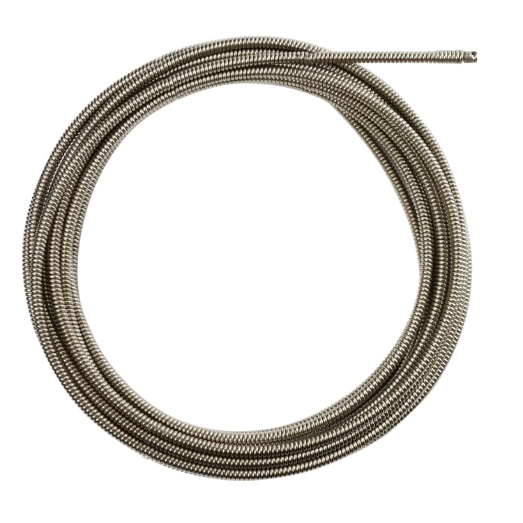 Milwaukee® 48-53-2774 Inner Core Coupling Drain Cleaning Cable, 1/2 in x 50 ft, For Use With Drain Cleaning Machines, 1-1/4 to 2-1/2 in Drain Line, Steel, 1 Pieces