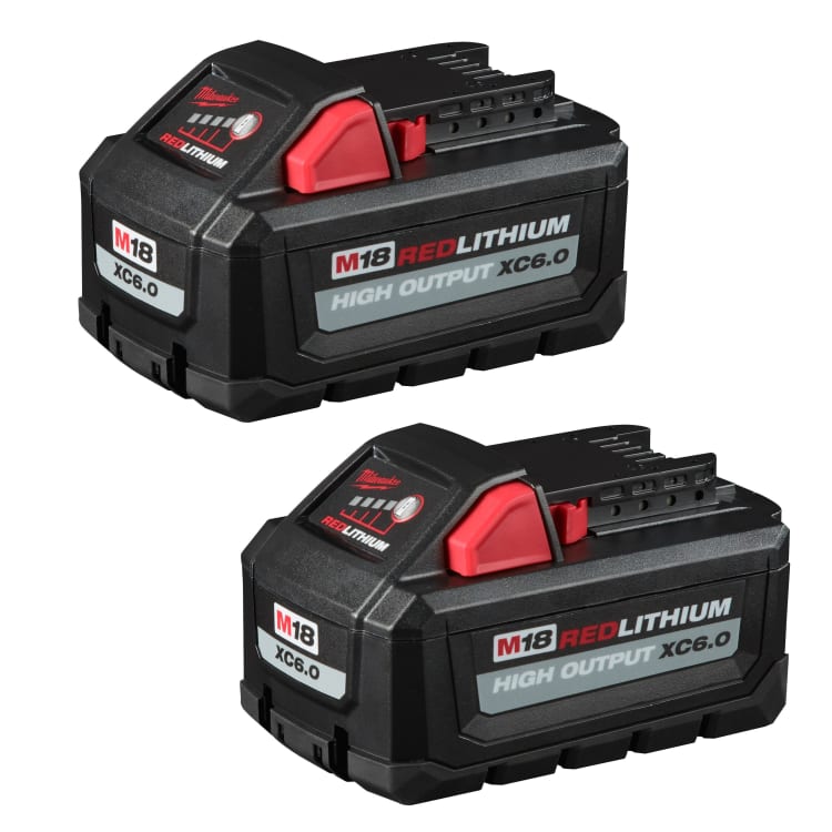 Milwaukee® M18™ HIGH OUTPUT™ 48-11-1862 Cordless Battery Pack, 6 Ah REDLITHIUM™ Battery, 18 VDC