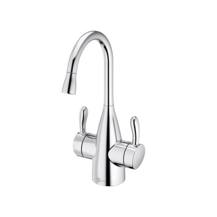 Insinkerator® 45386-ISE 1010 Showroom Instant Transitional Style Hot and Cold Water Dispenser Faucet, 360 deg Swivel Spout, Polished Chrome