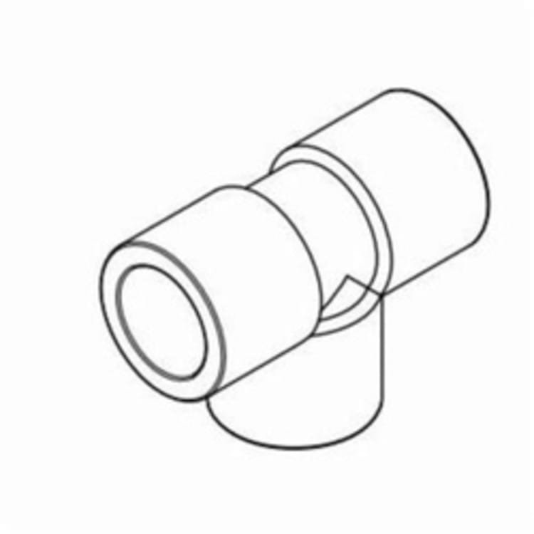 IPEX Corzan® 059482 Pipe Tee, 3/4 in, Socket, SCH 80/XH, CPVC