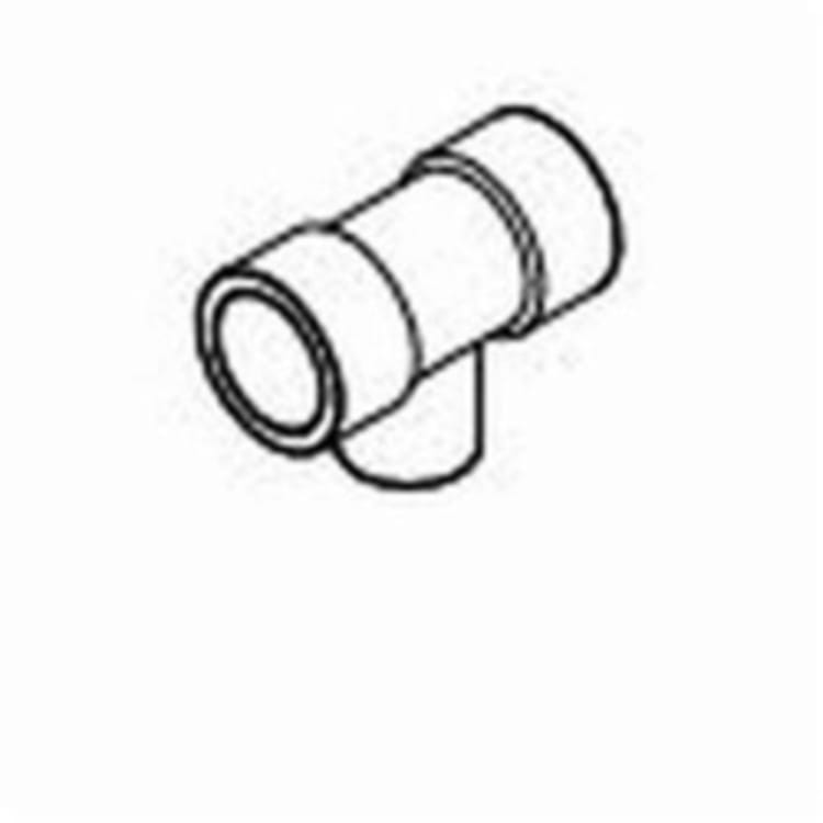 IPEX® Corzan® 059499 Reducing Tee, 2 x 2 x 3/4 in Nominal, Socket End Style, SCH 80/XH, CPVC