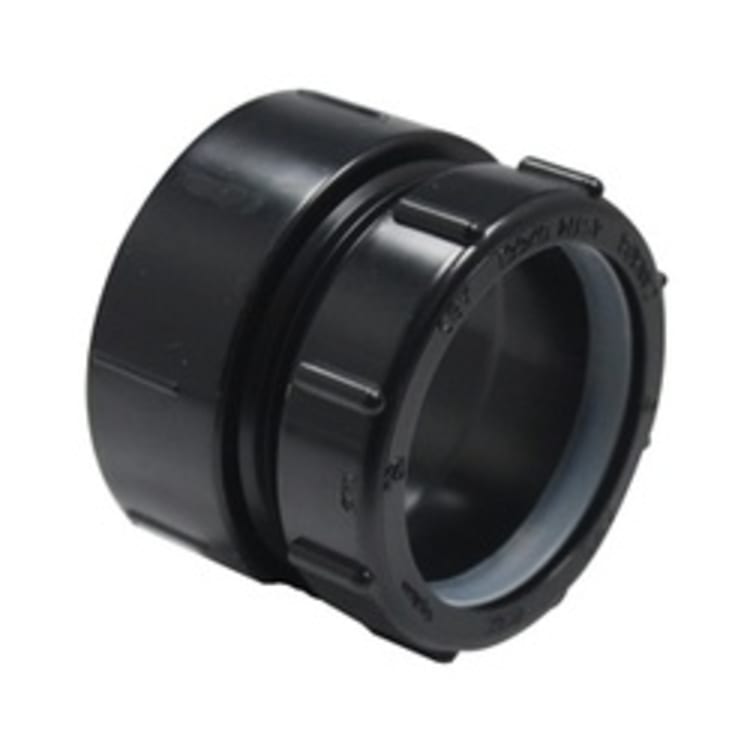 2"" ABS DWV HXSJ TRAP ADAPTER WITH NUT 102852A