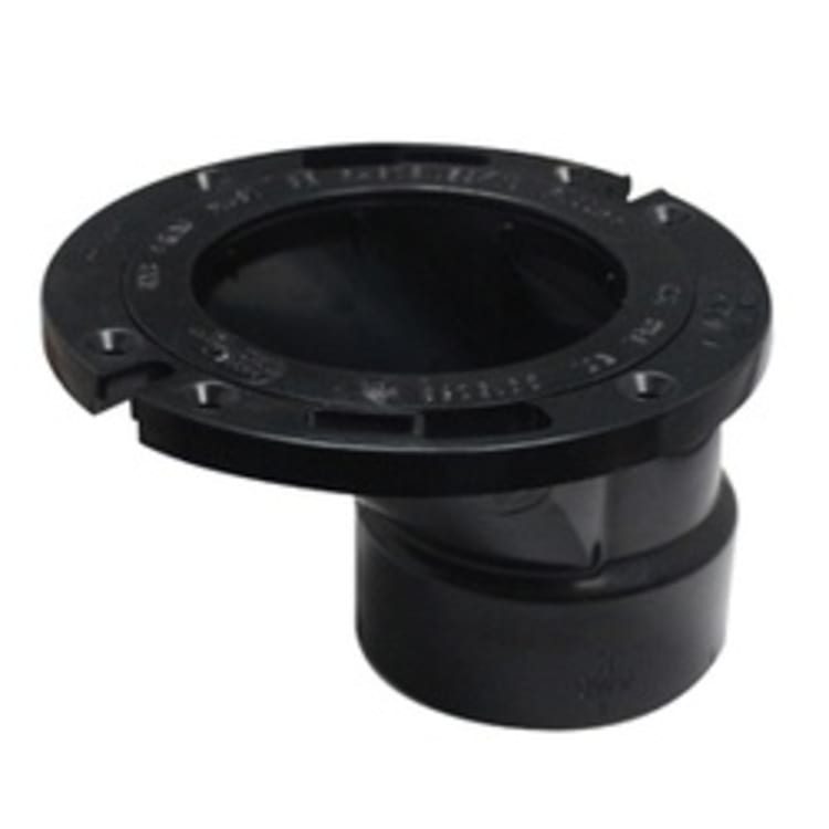 4"X3" ABS DWV HUB OFFSET 1-1/2" CLOSET FLANGE