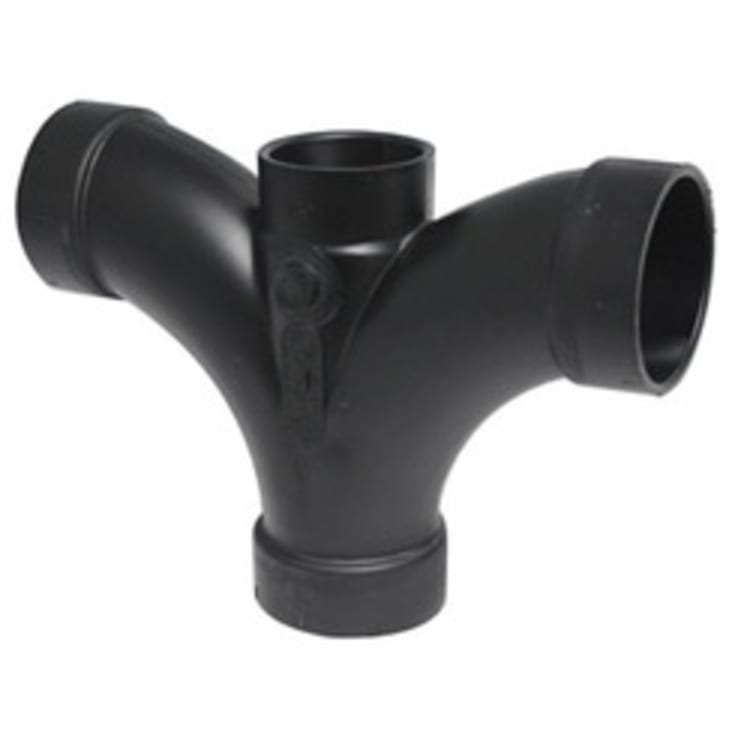 2"X1-1/2"X2"X2" ABS DWV DBL FIXTURE TEE