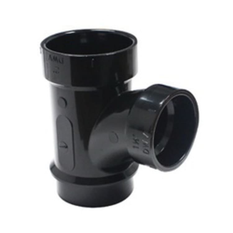 IPEX® 105126L DWV Street Sanitary Tee, 2 x 2 x 1-1/2 in Nominal, Spigot x Hub x Hub End Style, ABS