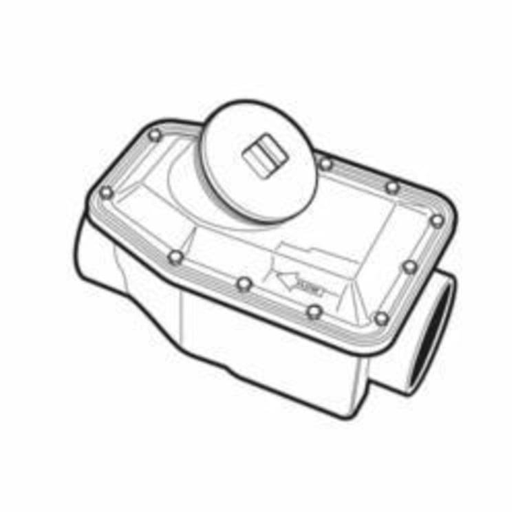 MAINLINE™ 223254W Backwater Valve, 4 in Nominal, Hub End Style, PVC Body