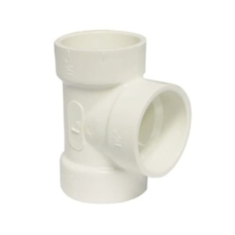 IPEX 192101 DWV Tee, PVC, White