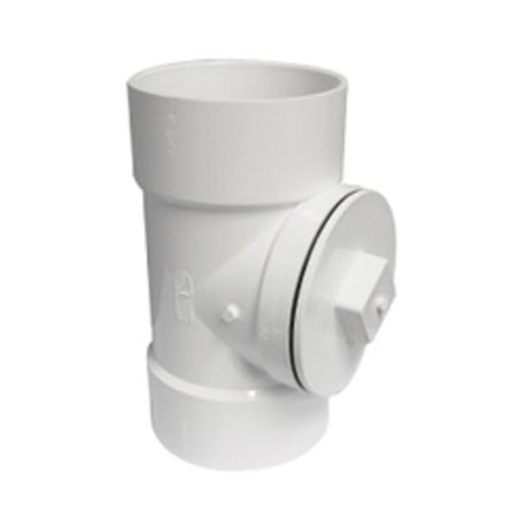 6" PVC DWV CLEANOUT TEE WITH PLUG