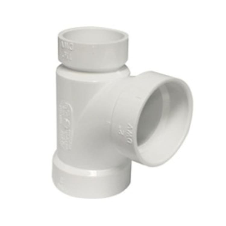 2"X1-1/2"X2" PVC DWV SAN TEE