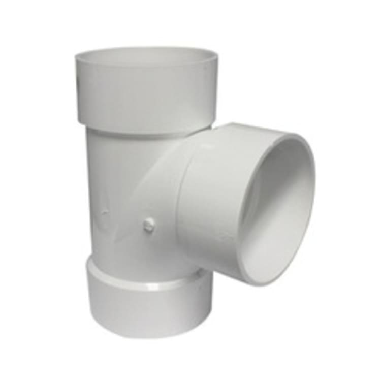 6" PVC DWV SAN TEE