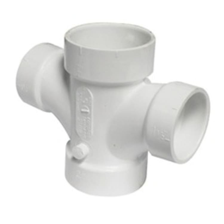 2"X1-1/2" PVC DWV DBL SAN TEE