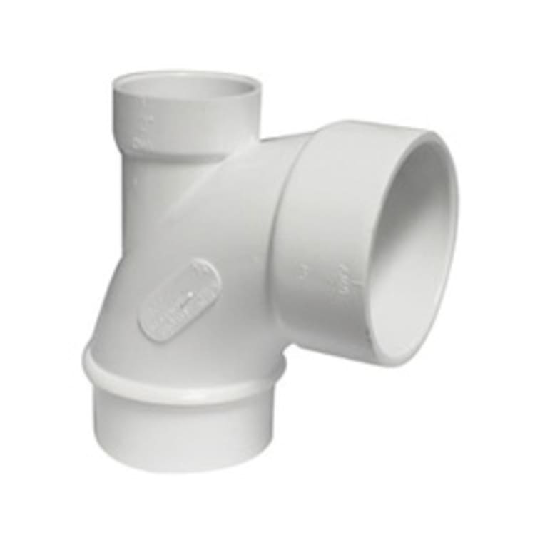 3"X3"X2" PVC DWV STREET 90 WITH LOW HEEL INLET