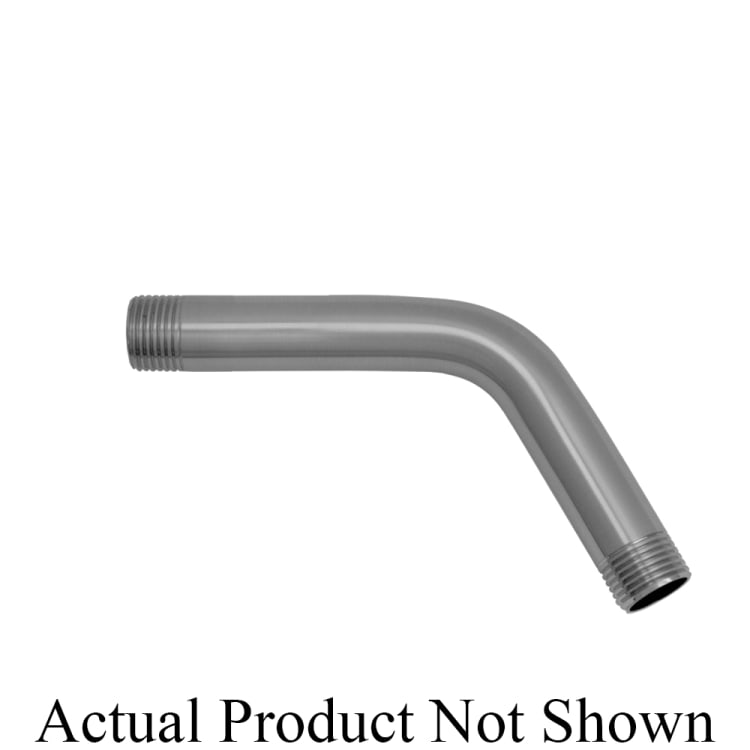 Jaclo® 8043-PCH 60 deg Classic/Traditional Showerarm, 8 in L, Brass Arm, 1/2 in NPT x 1/2 in Male IPS, Domestic