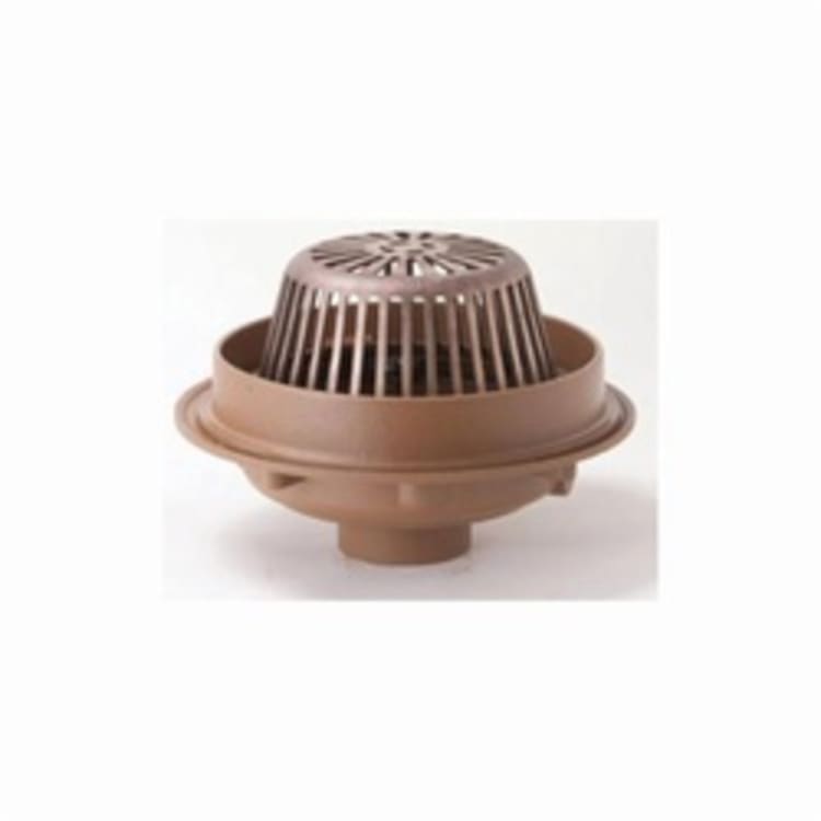 Smith® 1080Y04 Water Dam Overflow Drain, 4 in, No Hub, Cast Iron