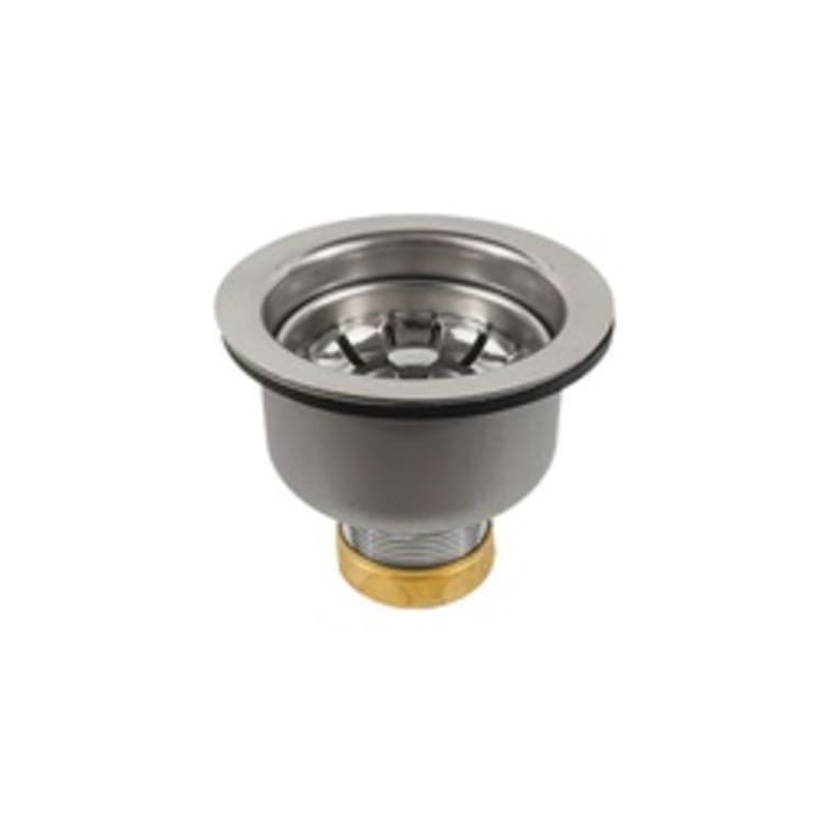 Jomar Valve® Snap-N-Loc® 300-006 DESIGNERS Basket Sink Strainer, For Use With 1/16 and 3/4 in THK Sink, 304 Stainless Steel, Polished