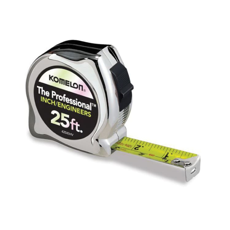 Komelon® 425IEHV Measuring Tape, 25 ft L x 1 in W Blade, Steel, Imperial