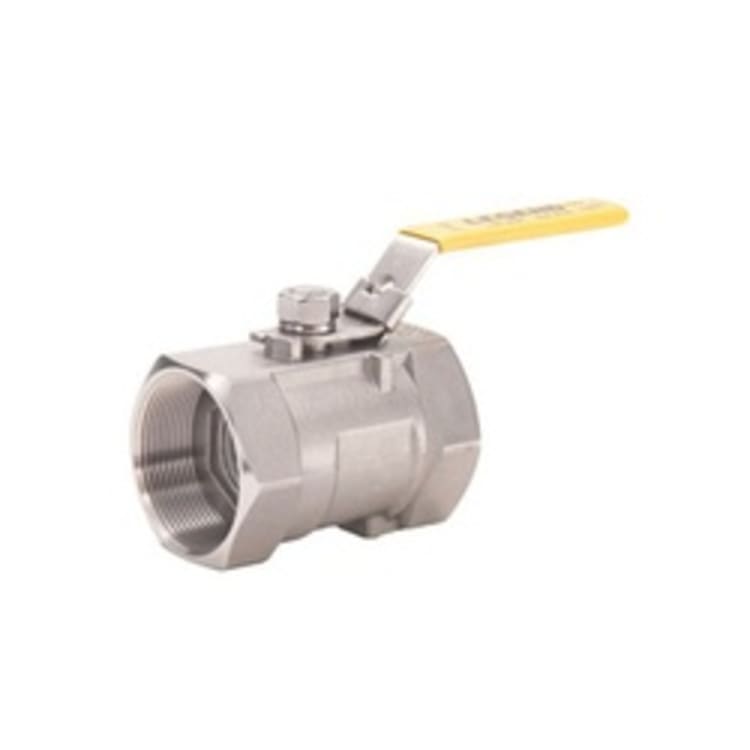 LEGEND 113-124 T-710 1-Piece Compact Ball Valve, 3/4 in Nominal, FNPT End Style, Stainless Steel Body, Conventional Port, PTFE Softgoods, Import