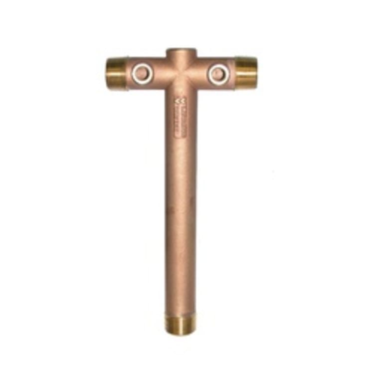 LEGEND 312-199NL 1-Hole 90 deg Tank Tee, 1-1/4 x 14 in, MNPT, 125 lb, Bronze, Import