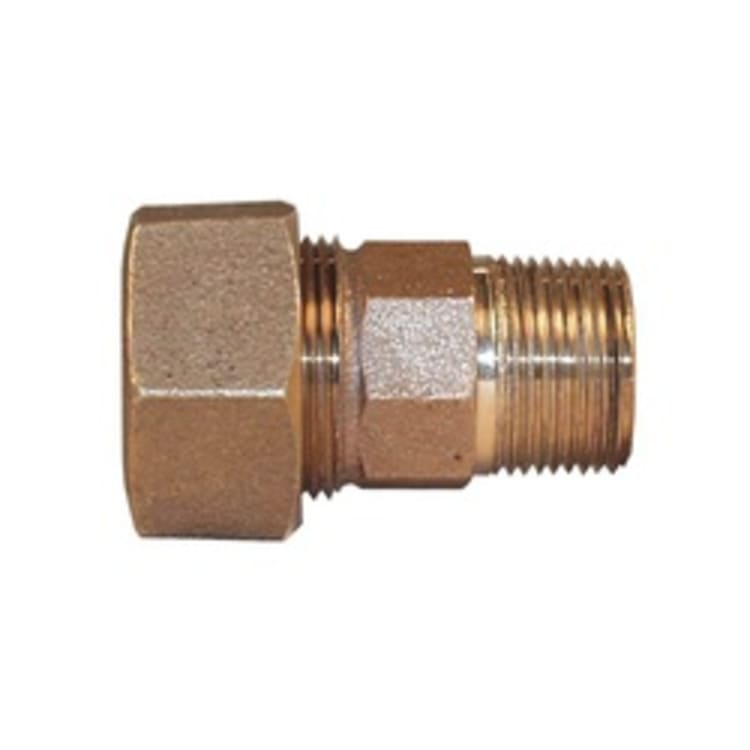 LEGEND 313-169NL T-4370NL Coupling, 3/4 x 1 in Nominal, IPS Compression x MNPT End Style, Bronze, Import