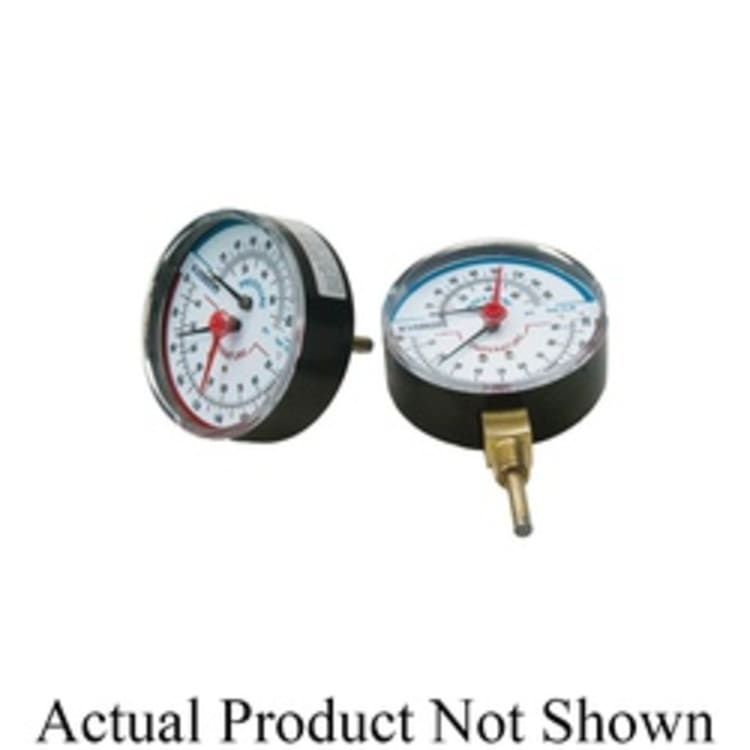 LEGEND 800-652 Temperature Gauge, 0 to 75 psi Measuring, 3 in MNPT, Import