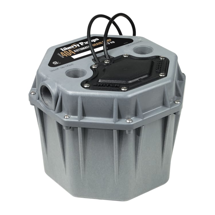 Liberty Pumps® 404, 50 gpm Flow Rate, 1-1/2 in FNPT Inlet x 1-1/2 in FNPT Outlet, 1 Phase , 1/3 hp, Polypropylene