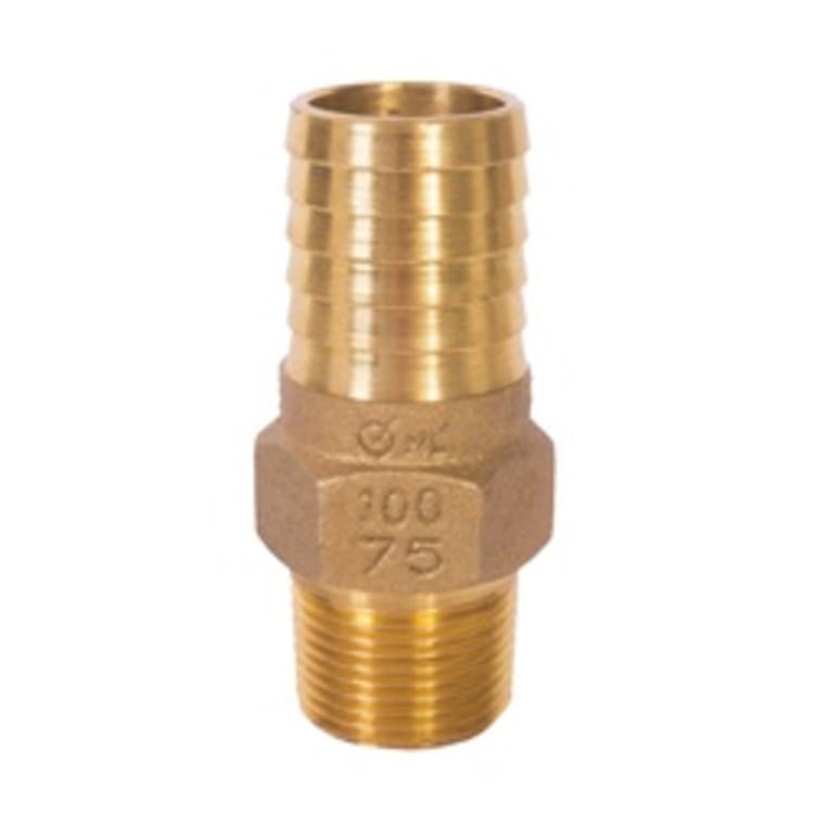 Matco-Norca™ IBMA0604LF Insert Adapter, 1-1/4 x 3/4 in Nominal, MNPT End Style, Brass, Import