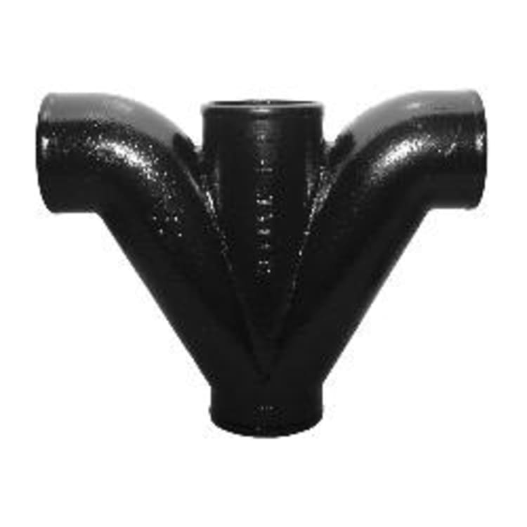 Tyler Pipe 010760 Figure-5 Fitting, 4 in, No Hub, Cast Iron, Domestic