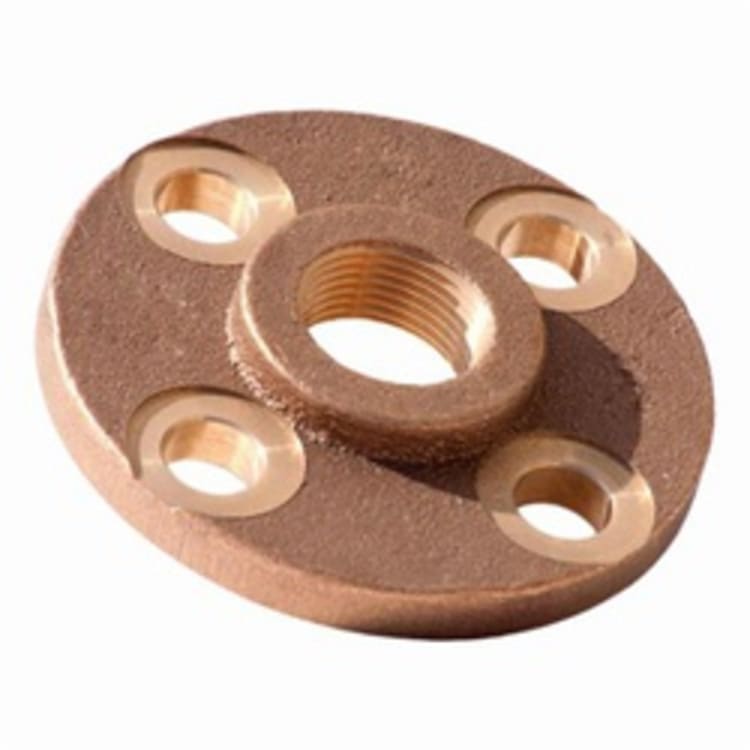 Merit Brass NL235-48 Companion Flange, 3 in, Brass, Threaded, 150 lb, Domestic