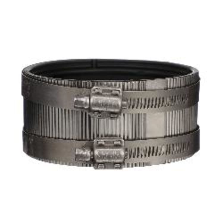 MIFAB® MI-QHUB-4 Regular Duty Shielded Quick Hub Coupling, 4 in Nominal, No-Hub End Style, 301 Stainless Steel, Import