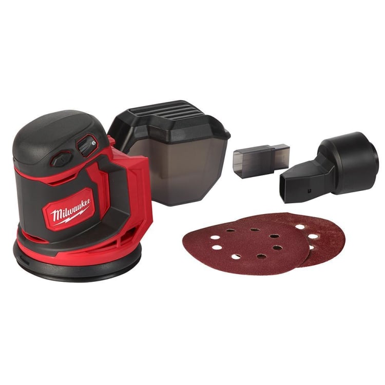 Milwaukee® M18™ 2648-20 Cordless Random Orbit Sander, 5 in Dia Wheel, 18 VDC, 7000 to 12000 opm, Li-Ion Battery