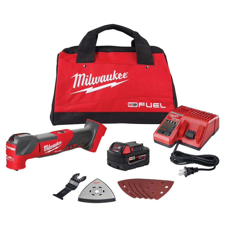 Milwaukee® 2836-21 M18™ FUEL™ Electric Cordless Oscillating Multi-Tool Kit, 10000 to 20000 opm Speed, 18 V, Lithium-Ion Battery, 1 Batteries, Yes