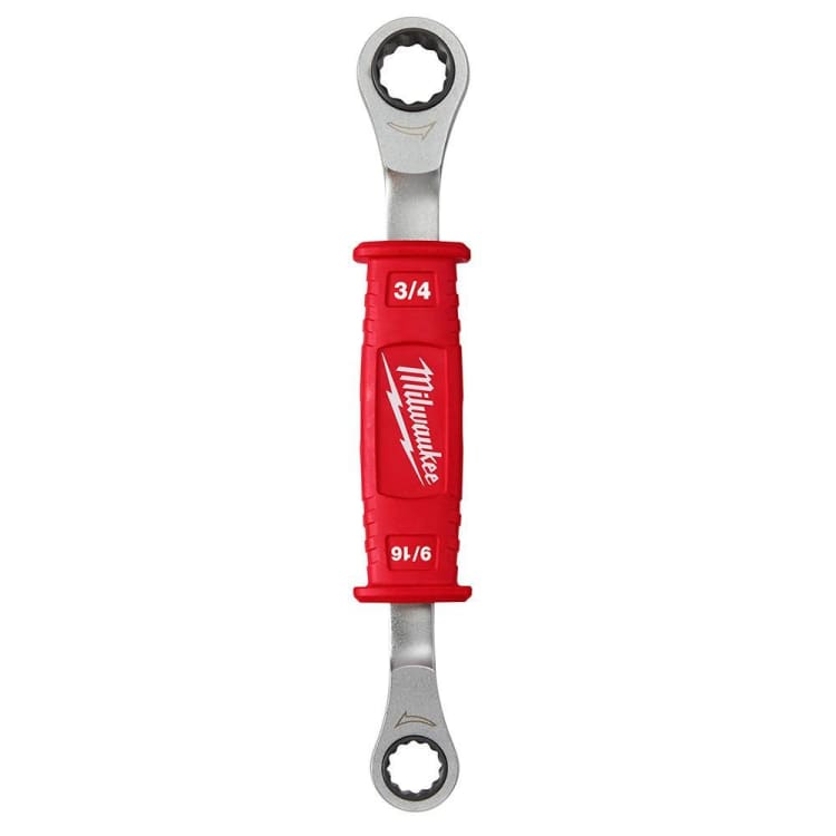 Milwaukee® 48-22-9211 2-in-1 Insulated Ratcheting Wrench, 12 Points, 9-5/8 in OAL, Forged Steel