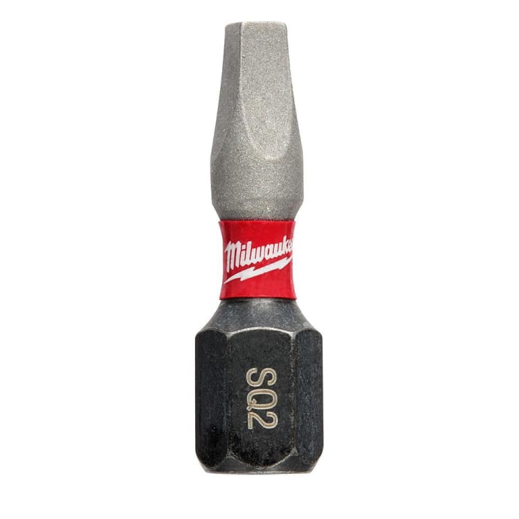 Milwaukee® SHOCKWAVE™ Impact Duty™ 48-32-4722 Impact Insert Bit, #2 Square Recessed Point, 1/4 in, Steel