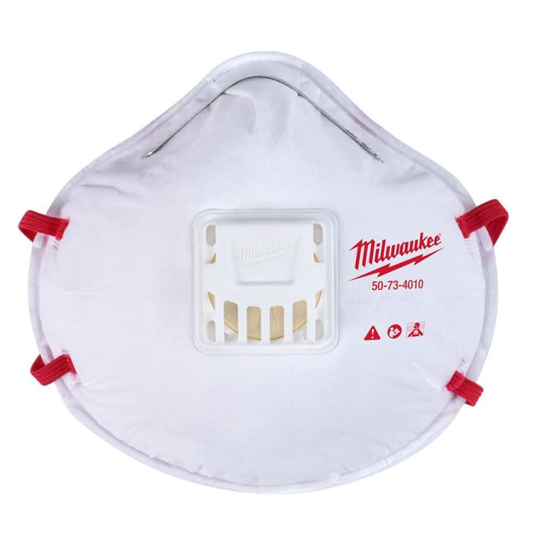 Milwaukee® 48-73-4011 Disposable Molded Valve Respirator, Universal