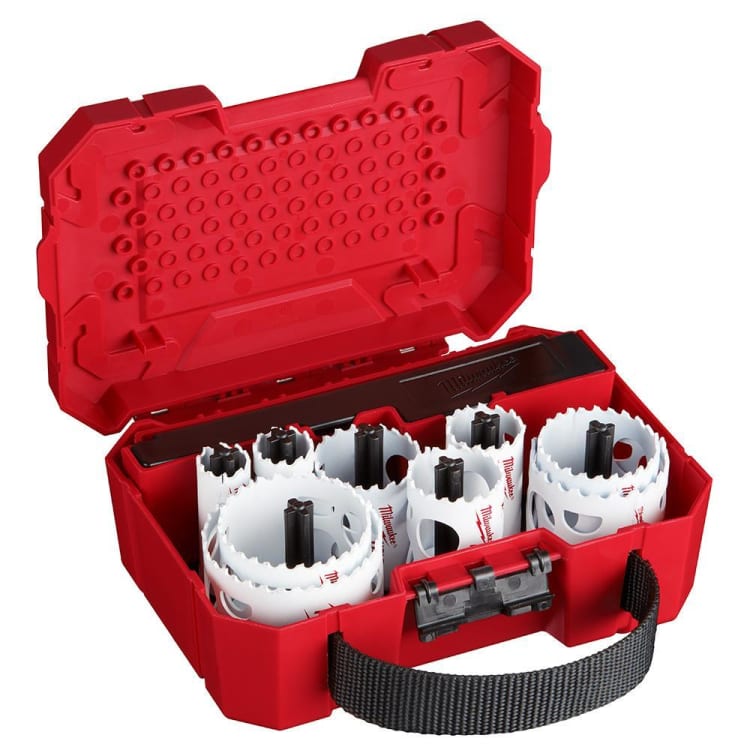 Milwaukee® Hole Dozer™ 49-22-4025 General Purpose Hole Saw Kit, 13 Pieces, For Use With 49-56-7210, 49-56-7240, 49-56-7250 and 49-56-9100 Quick-Change Arbor, Bi-Metal/HSS
