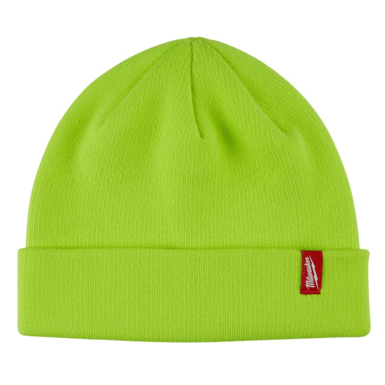 Milwaukee® 503HV High Visibility Insulated Beanie, One-Size, Polyester/Spandex®