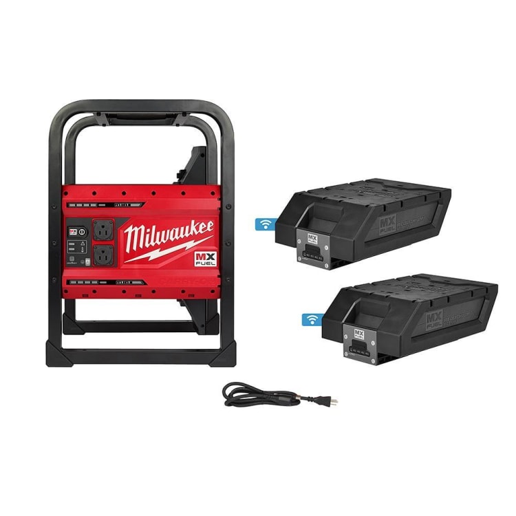 Milwaukee® MXF002-2XC MX FUEL™ CARRY-ON™ Portable Power Supply, 120 V, 3600 W Starting/1800 W Running Power Rating