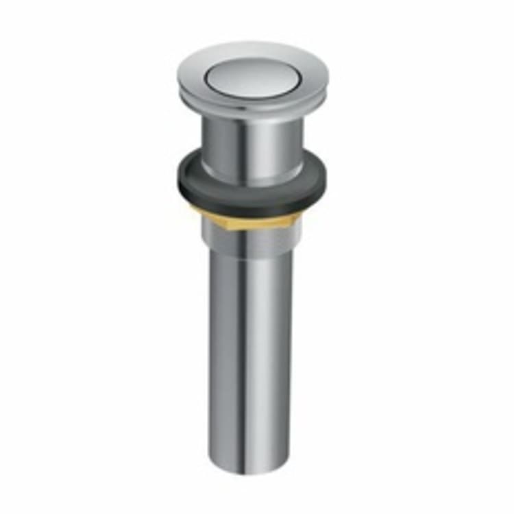 Moen® 140780 Push Button Drain, 1-1/4 in, Metal, Domestic, Domestic