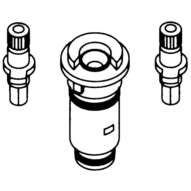 Moen® 14690 Replacement Cartridge Kit, For Use With Sani-Stream® 8140/8141 2-Handle Lavatory Faucet, Ceramic Filter, Domestic, Commercial