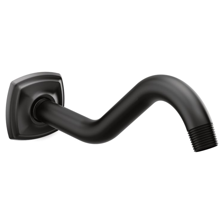 Moen® 161951BL Curved Shower Arm Kit, 8 in L, Domestic
