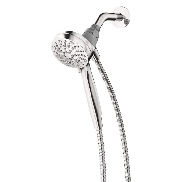 Moen® 26100EP Engage™ Eco-Performance Handshower, 3-1/2 in Dia, 1.75 gpm, 59 in L Hose, 1/2 in IPS, Chrome Plated, Import