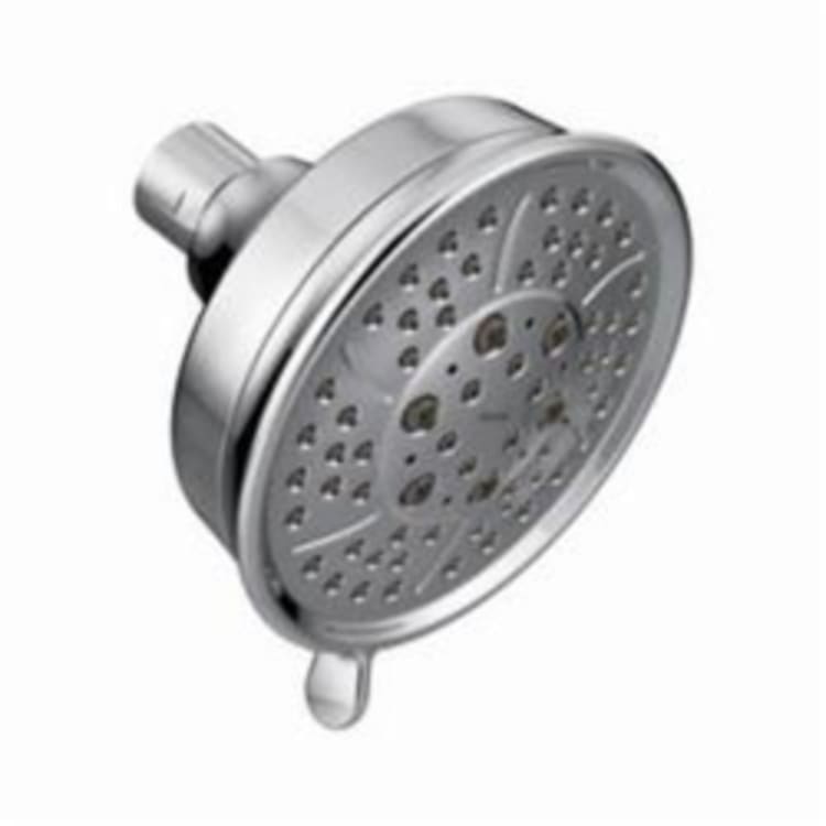 Moen® 3638EP Eco-Performance Shower Head, 2 gpm Minimum, 4 Sprays, Wall Mount, 4-3/8 x 2-9/16 in Head, Import