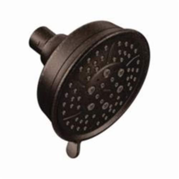 Moen® 3638ORB Shower Head, 2.5 gpm, 4 Sprays, Wall Mount, 4-3/8 x 2-9/16 in Head, Import