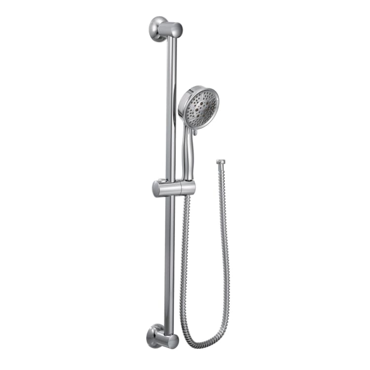 Moen® 3667EP Hand Shower, 4-3/8 in Dia 4 Shower Head, 2 gpm, 69 in L Hose, Polished Chrome, Domestic